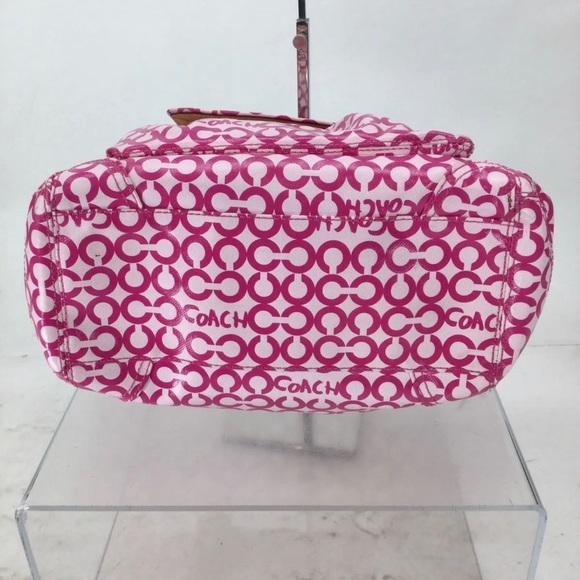 Coach pink and white fab bag - Picture 2 of 4